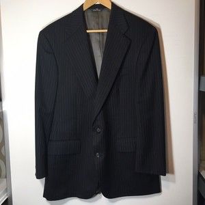 Polo university club by Ralph Lauren 42R, 33L, USA virgin wool. Dark Navy/Black.